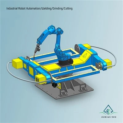 Kompakter dreiachsiger Dreh-Doppelstations-Flip-Positionierer