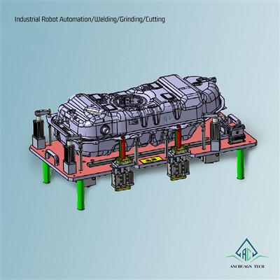 Punktschweißvorrichtung für Kraftstofftankschalen